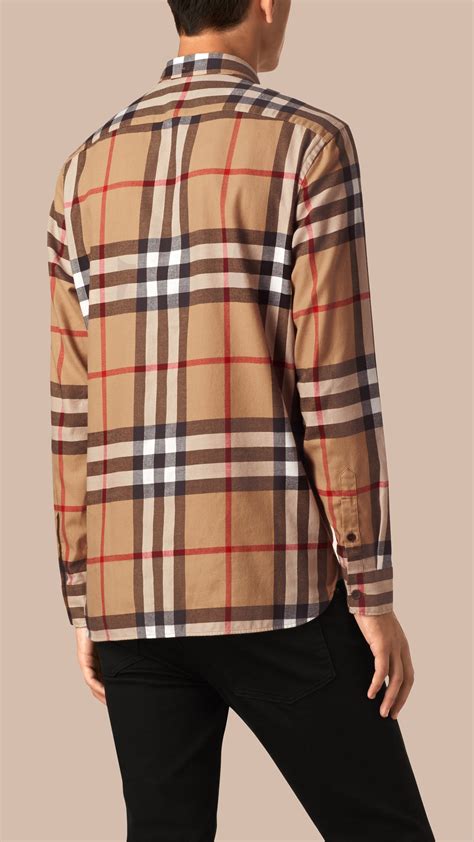 burberry long sleeve shirt womens|burberry flannel shirt men's.